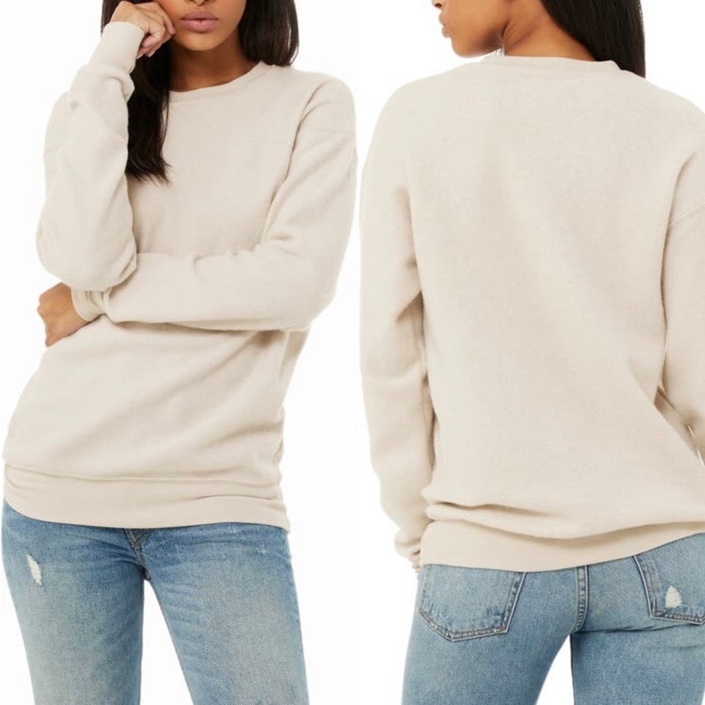 Soft Beige Crewneck Sweater